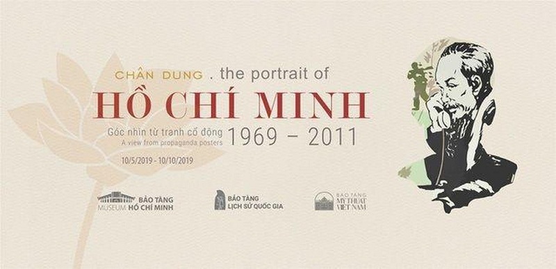 Triển lãm trưng bày 60 tác phẩm tranh cổ động về chân dung Chủ tịch Hồ Chí Minh